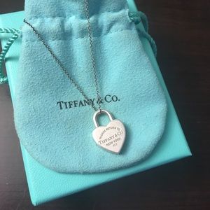 Tiffany & Co Heart Lock Necklace